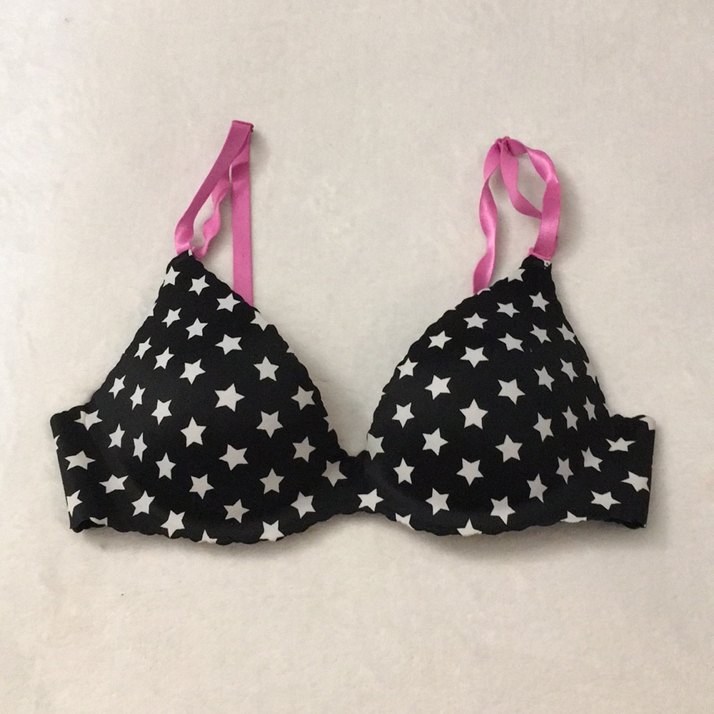 Seamless interchangeable strap bra 38C